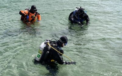 CMAS***-kursisterne i vandet